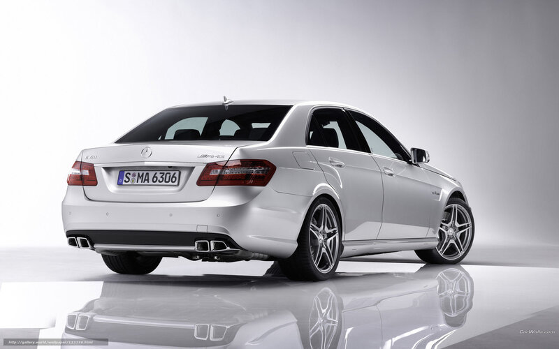 Silver Mercedes-benz Sedan — White