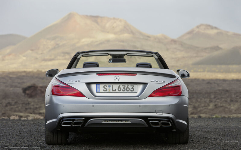 Silver Mercedes-Benz SL 63 AMG