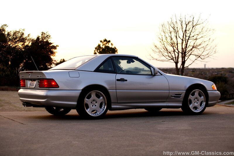 silver mercedes-benz sl500