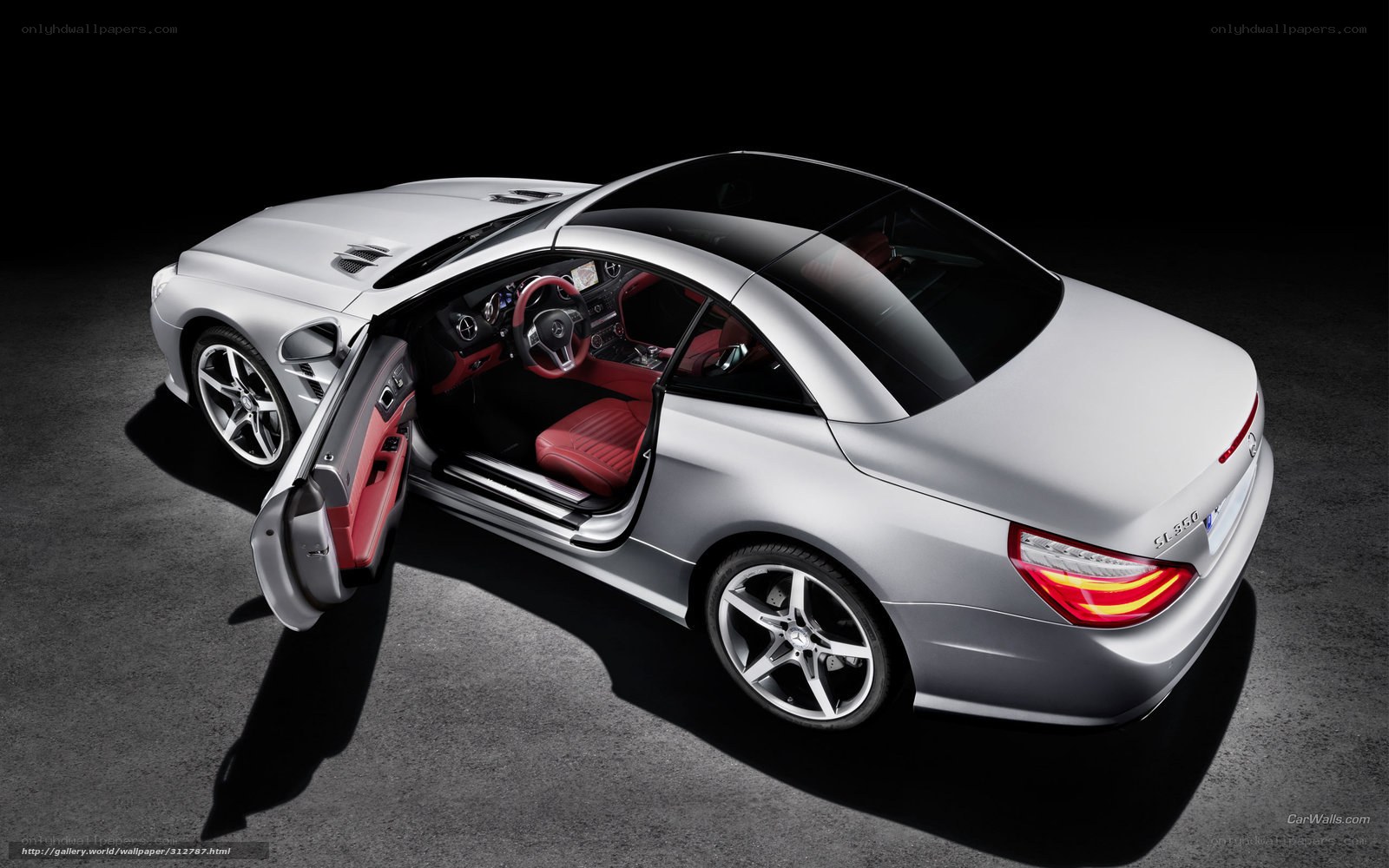 silver mercedes-benz sl500