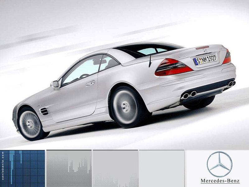 Silver Mercedes-benz Sl500 — Dynamic