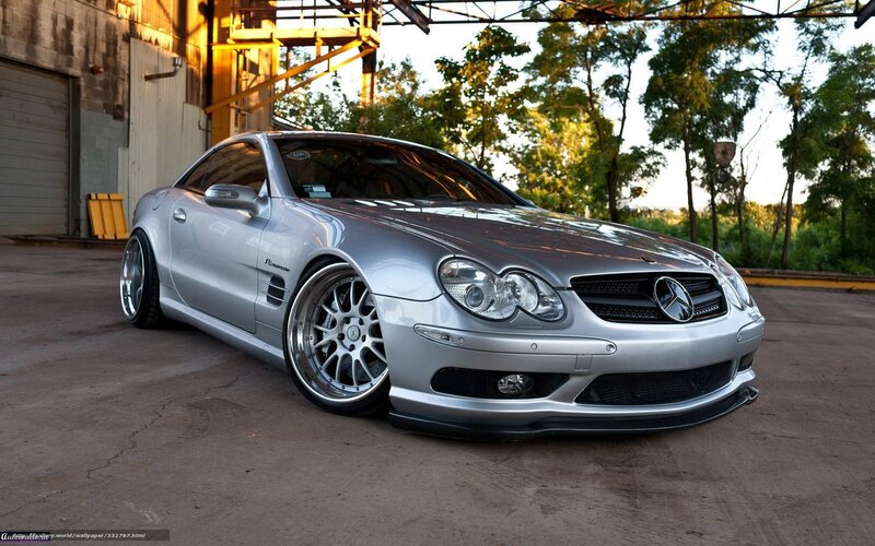 Silver Mercedes-benz Sl55 — Dramatic