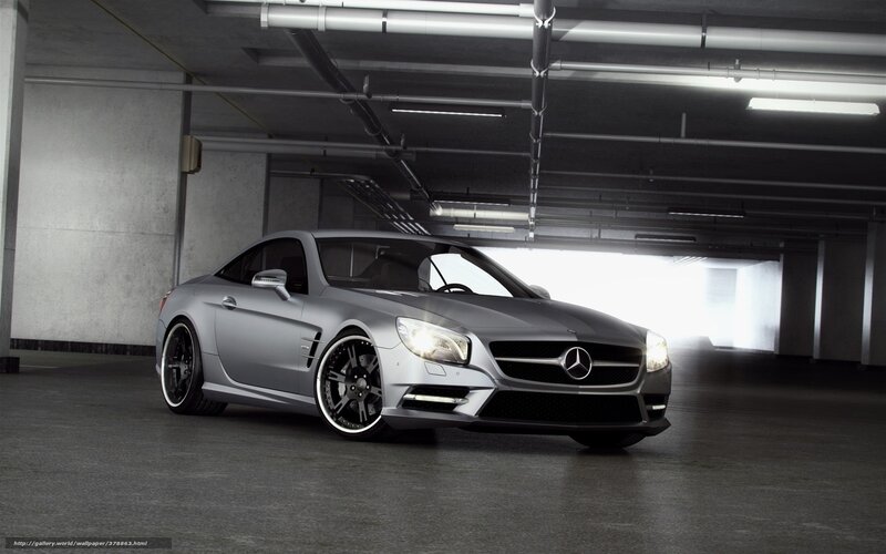 Silver Mercedes-benz Sl550 — Gray