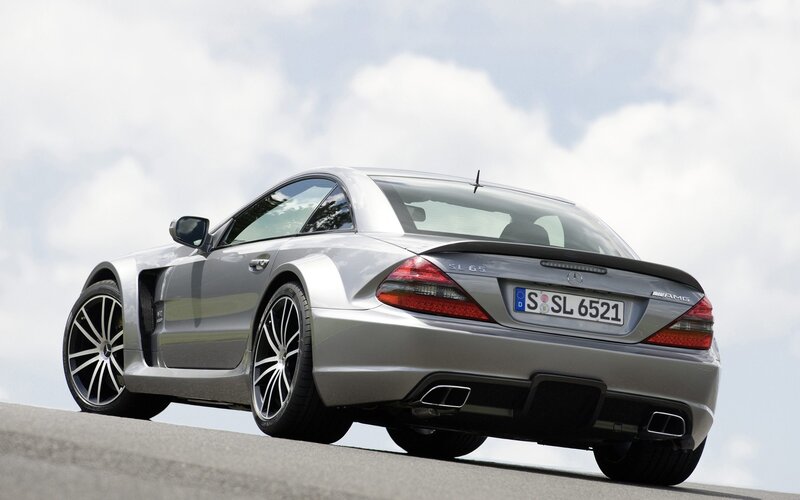 silver mercedes-benz sl65 amg