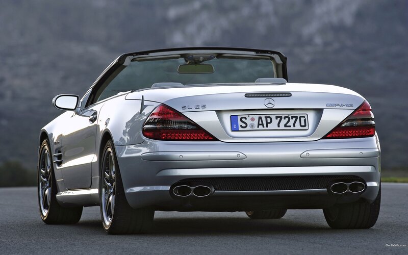 silver mercedes-benz sl65 amg