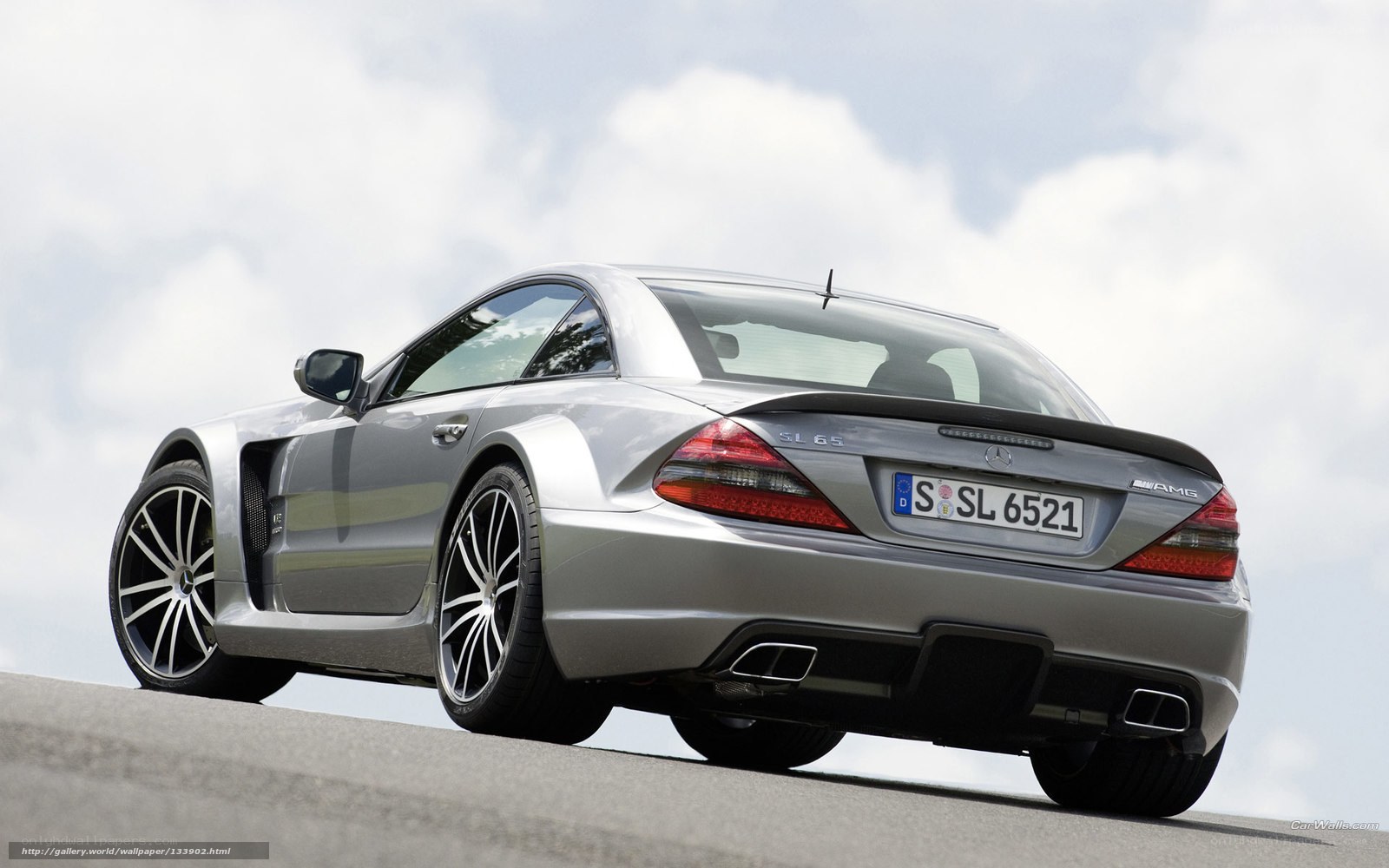 silver mercedes-benz sl65 amg