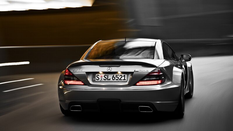 Silver Mercedes-Benz SL65 — Gray