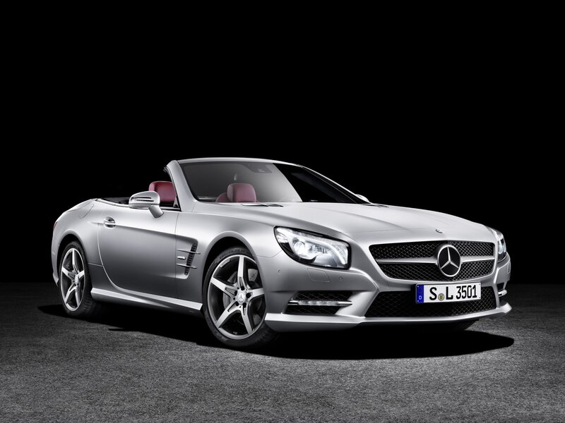 Silver Mercedes-Benz SLK