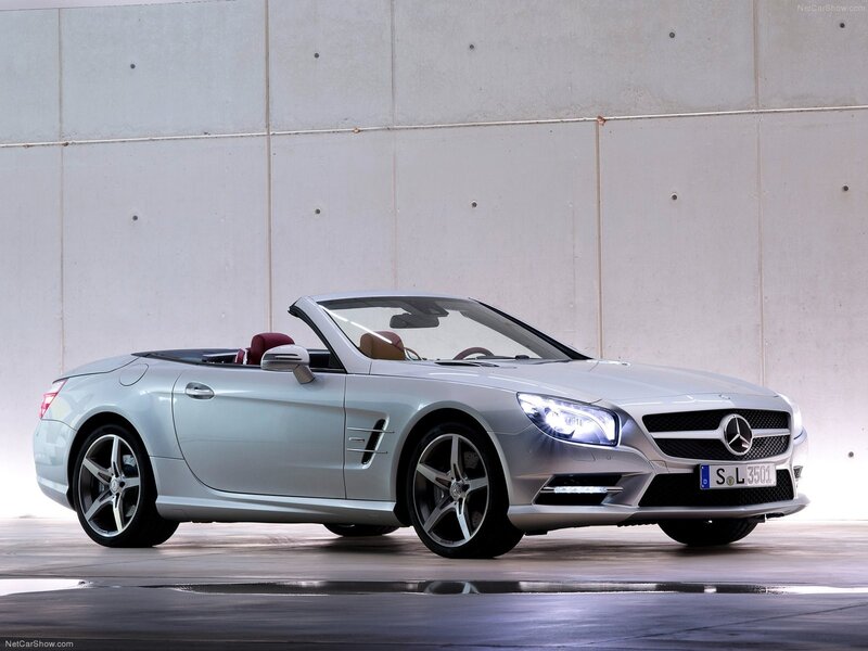 Silver Mercedes-Benz SLK