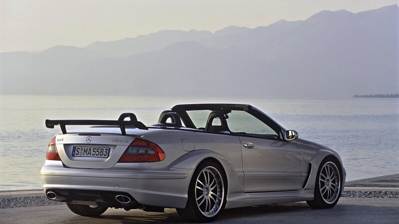 silver mercedes-benz slk amg