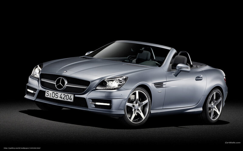 Silver Mercedes-benz Slk — Dramatic, Photograph, Car, Convertible