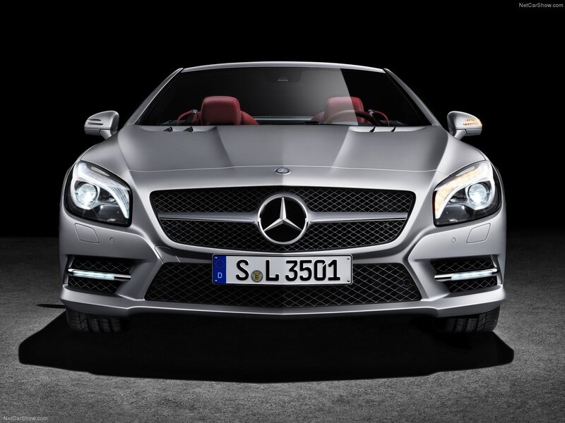 Silver Mercedes-benz Slk — Dramatic, Photograph, Red Seats, License Plate