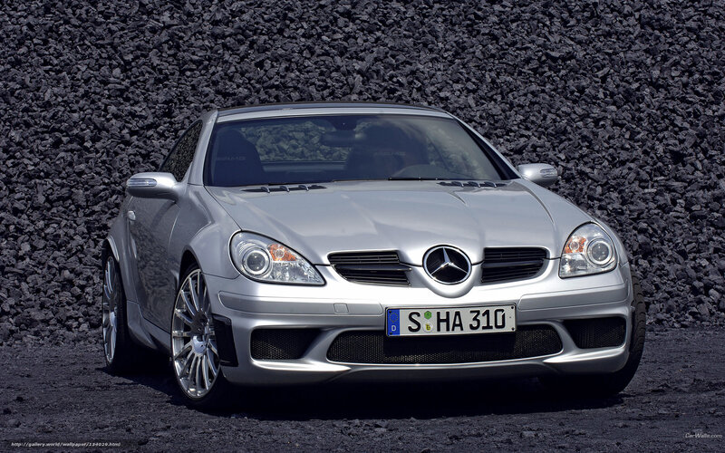 Silver Mercedes-benz Slk — Dramatic