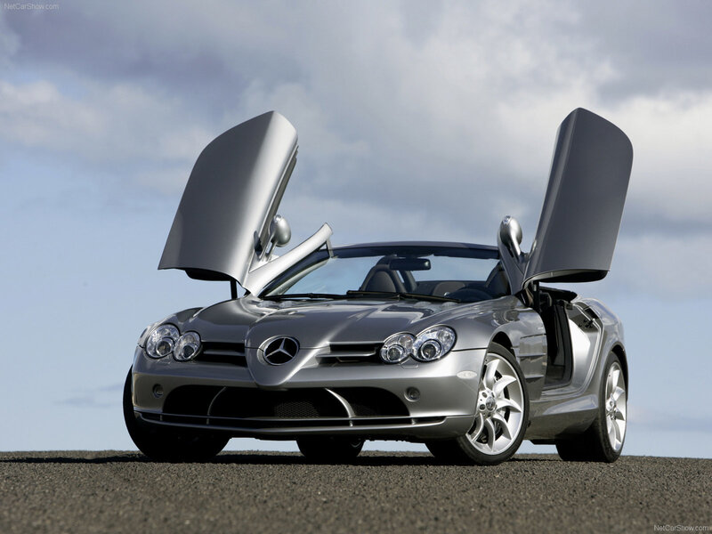 Silver Mercedes-benz Slr — Dramatic, Afternoon, Photograph