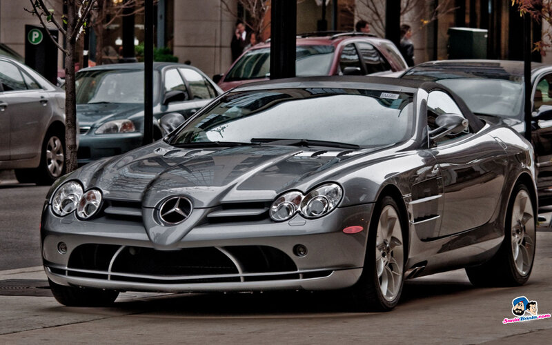 Silver Mercedes-benz Slr — Gray, Urban