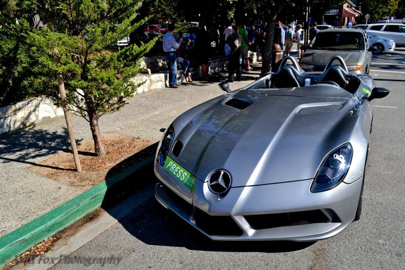 Silver Mercedes-Benz SLR McLaren