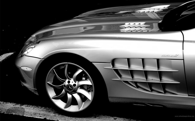 silver mercedes-benz slr mclaren
