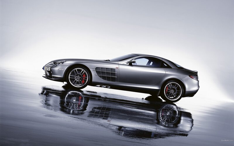 silver mercedes-benz slr mclaren