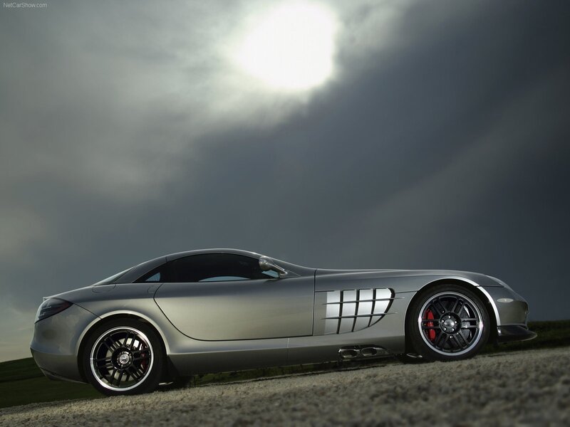 silver mercedes-benz slr mclaren