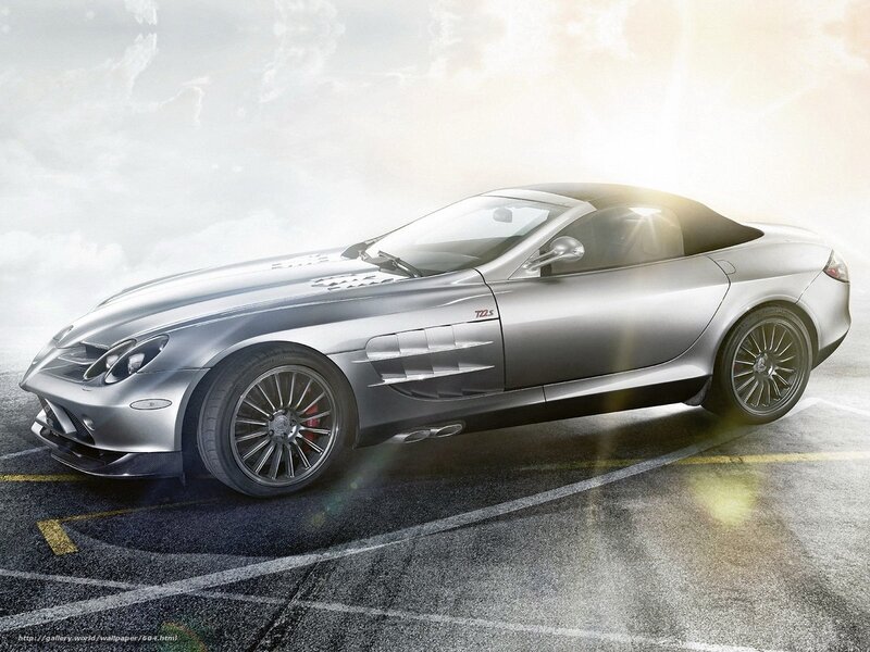 silver mercedes-benz slr roadster