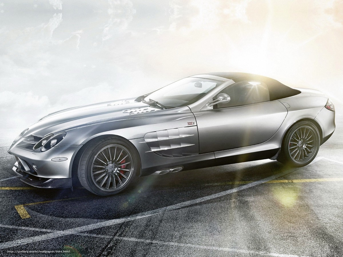 silver mercedes-benz slr roadster