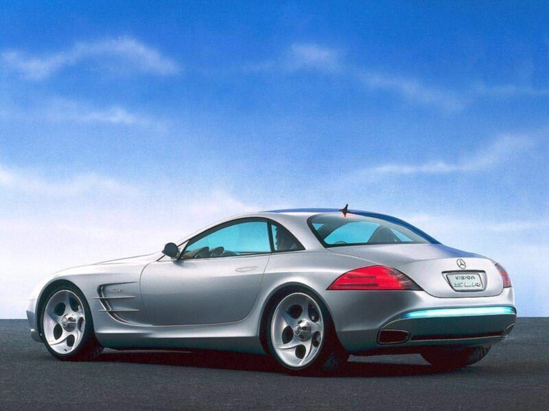 Silver Mercedes-Benz SLR Vision