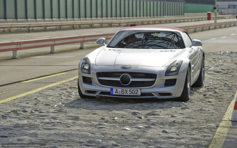 silver mercedes-benz sls amg