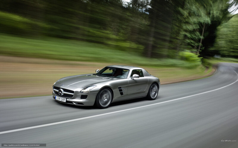 silver mercedes-benz sls amg