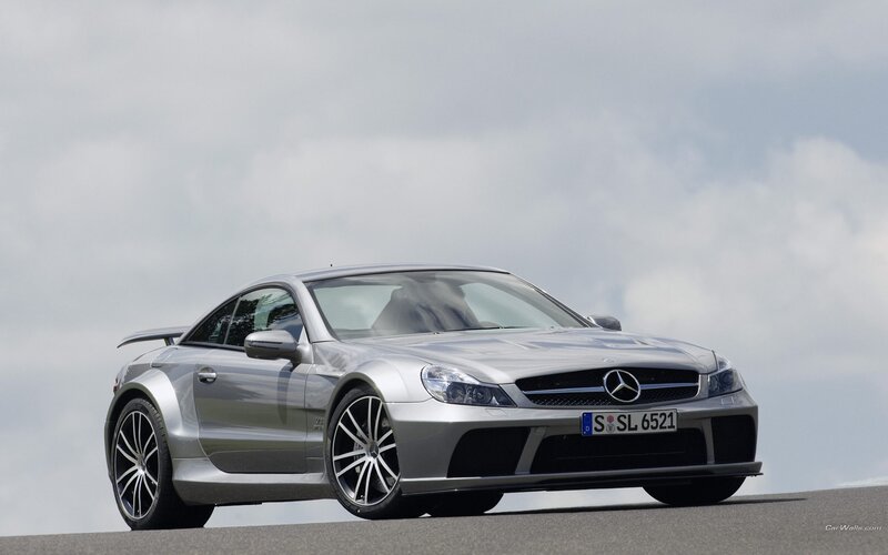 silver mercedes-benz sls amg