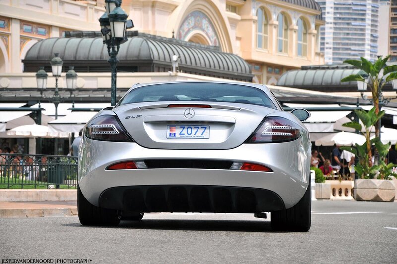 Silver Mercedes-Benz SLS AMG