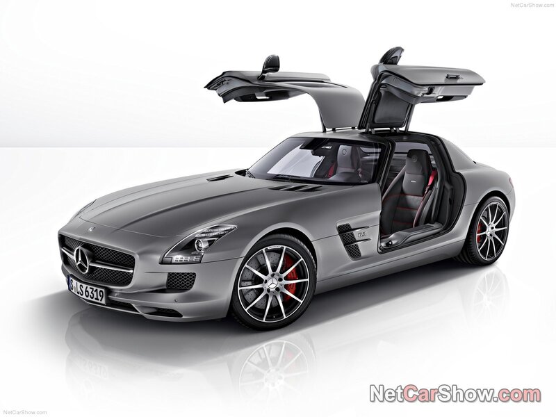 Silver Mercedes-benz Sls Amg — Gray
