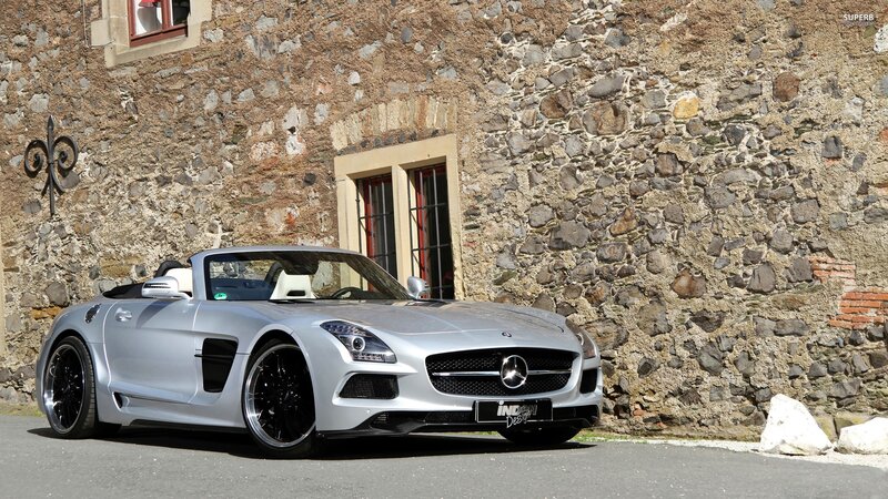 silver mercedes-benz sls amg roadster