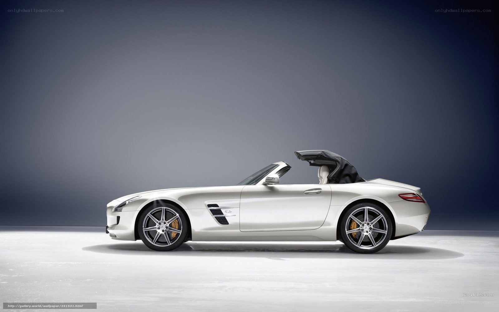 silver mercedes-benz sls amg roadster
