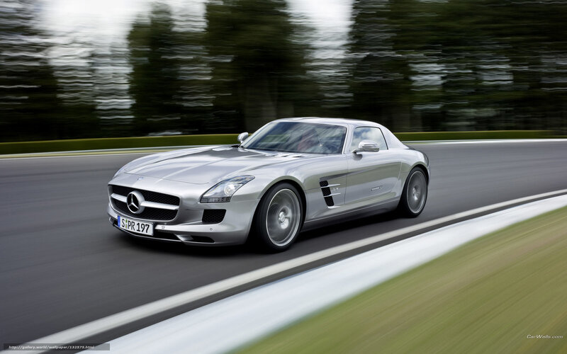 silver mercedes-benz sls amg