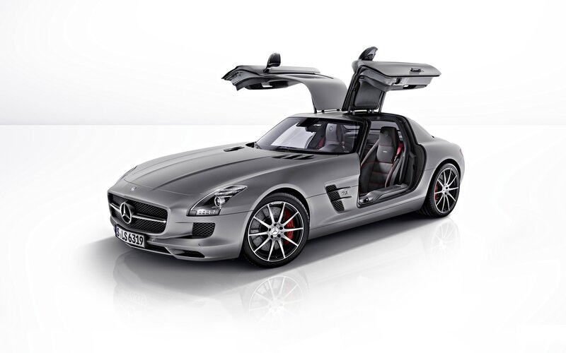 Silver Mercedes-benz Sports Car — Gray, Clean, Modern