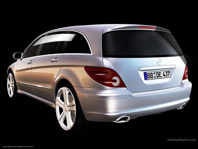 Silver Mercedes-benz Station Wagon — Dramatic, 3d Render