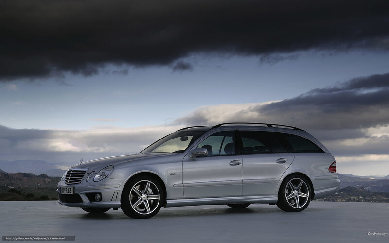 Silver Mercedes-benz Station Wagon — Dramatic