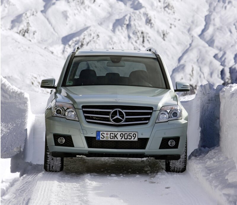 Silver Mercedes-benz Suv — White, Cold, Serene