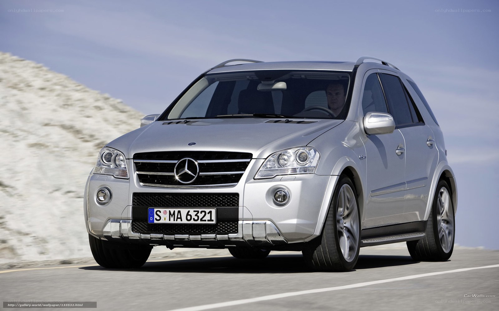 silver mercedes-benz suv