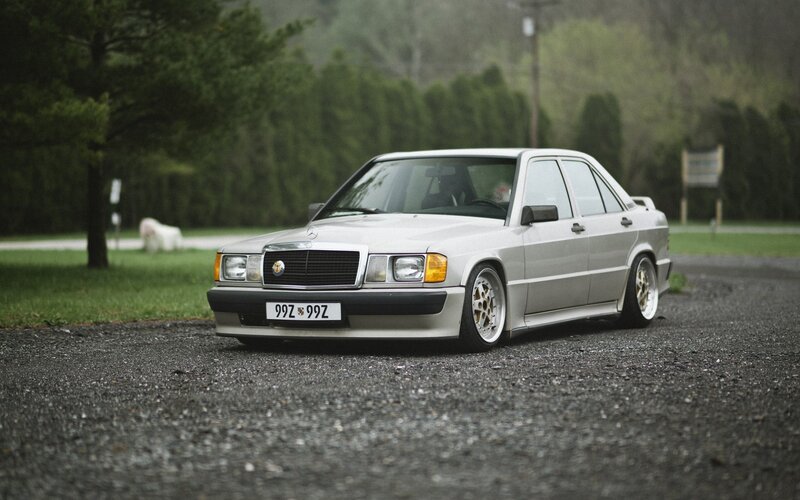 silver mercedes-benz w201