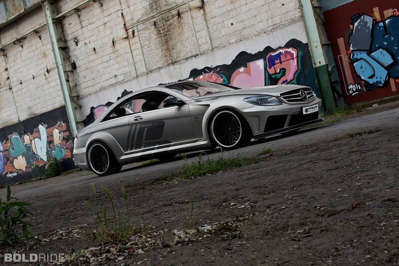 Silver Mercedes-Benz with graffiti