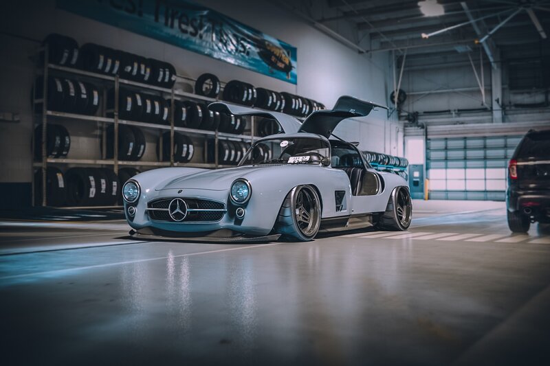 Silver Mercedes Car — Gray
