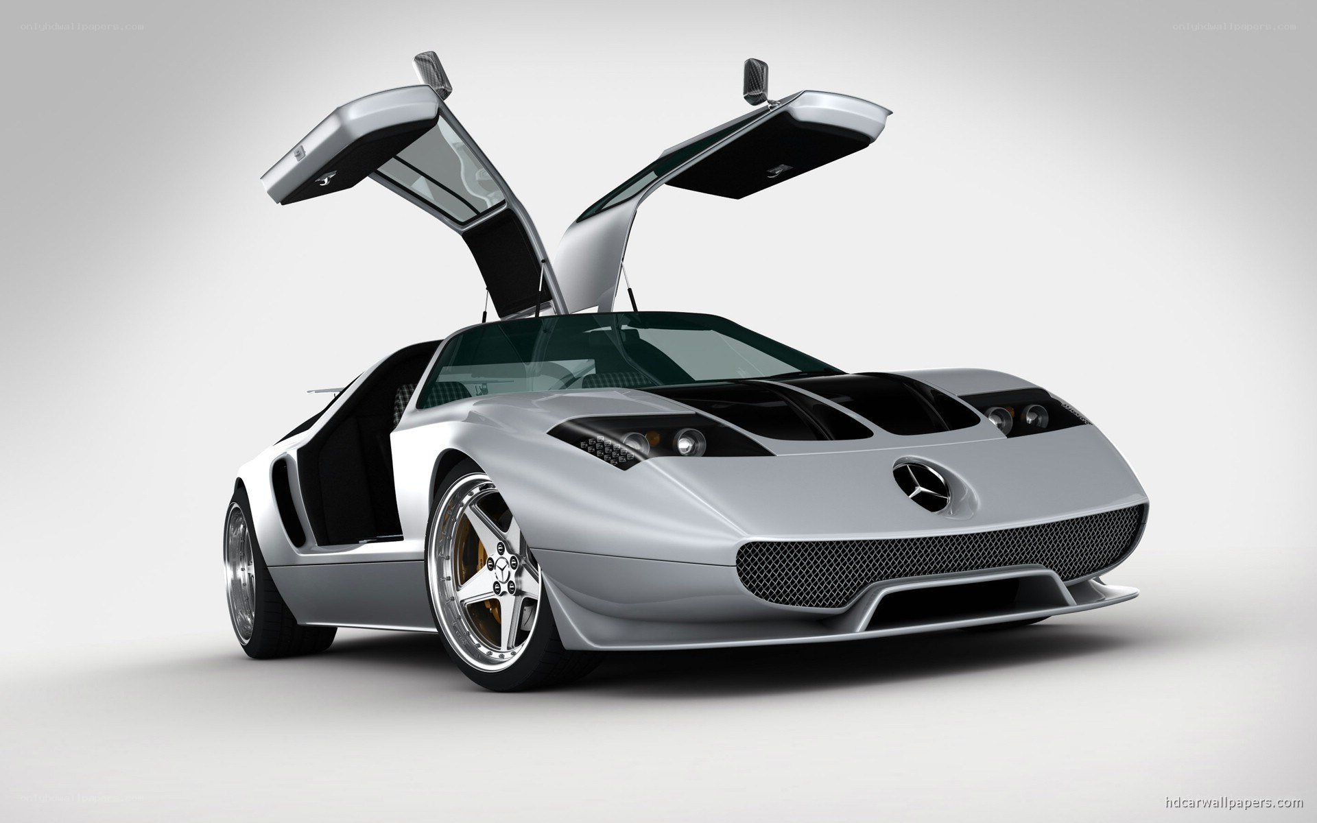silver mercedes concept car