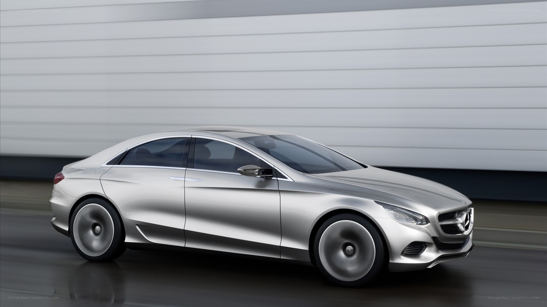 silver mercedes concept car