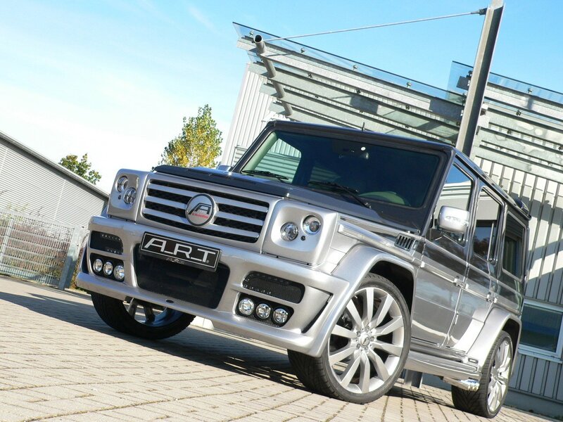 silver mercedes g-wagon by art