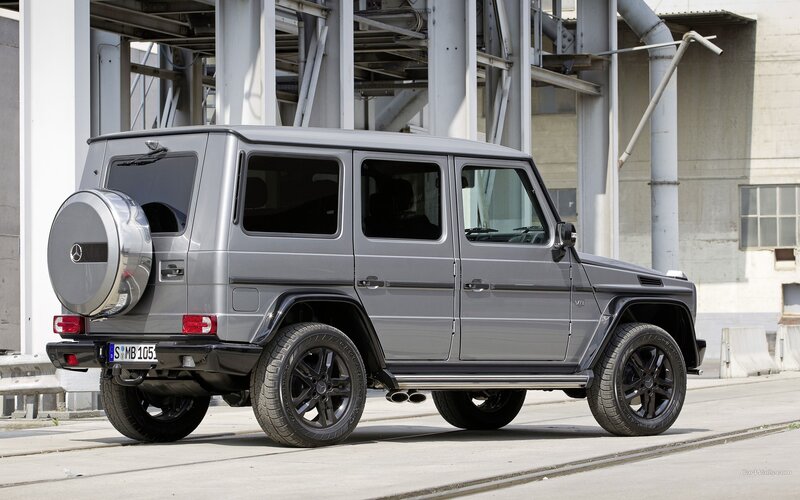 Silver Mercedes G-wagon — Gray, Industrial
