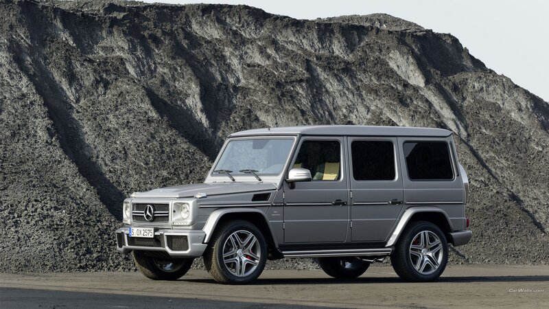 Silver Mercedes G-wagon — Gray
