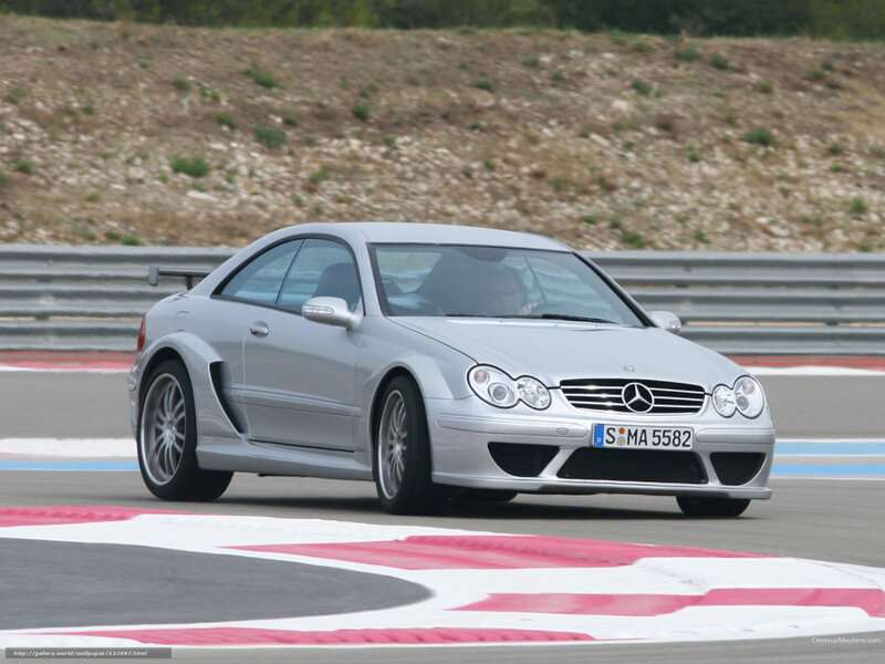 silver mercedes on racetrack