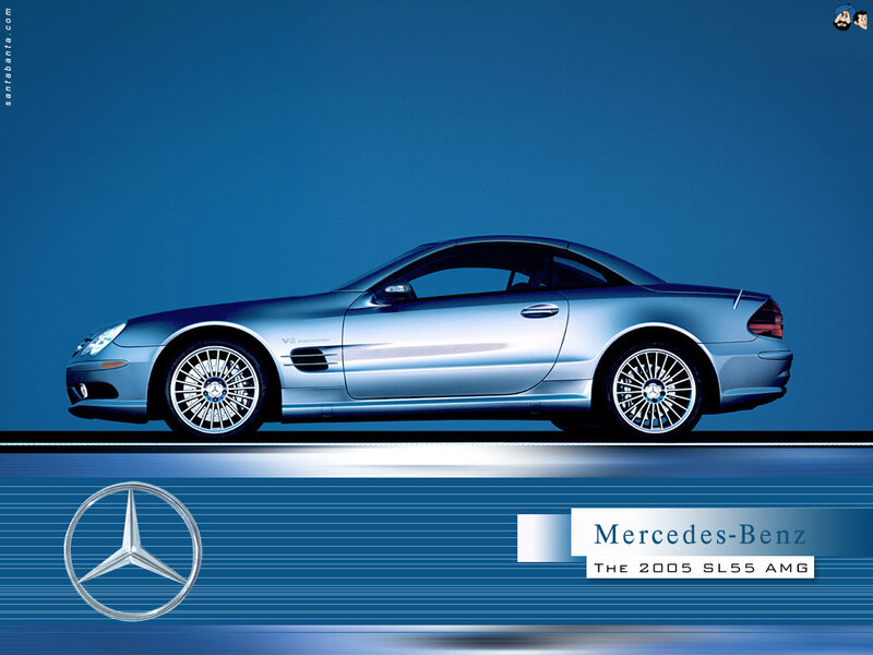 Silver Mercedes Sl55 Amg