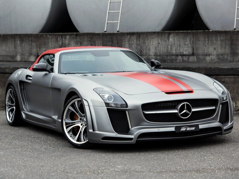 silver mercedes sports car